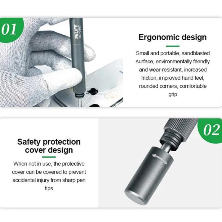 Smartphone Glass Back Cover Explosion Pen Screen Removal Tool Screen Smasher, RL-066C