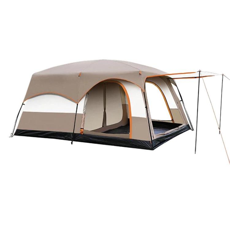 GRASS FUN Portable Folding Sun & Rain Shelter Tent 2 Bedroom 1 Living Room Outdoor Camping Tent, For 4-6 People, For 5-8 People
