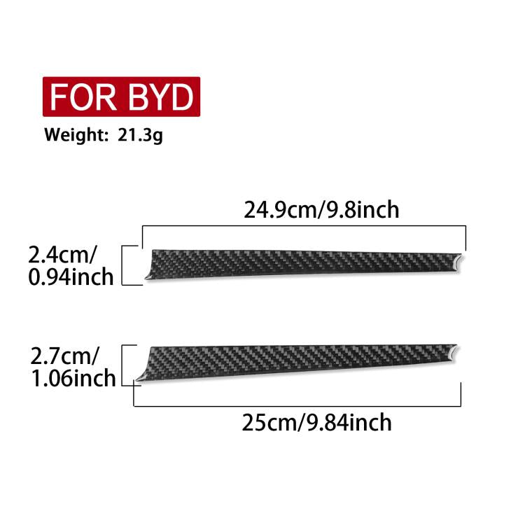For 2022-2025 BYD Seal Left-Hand Drive 2pcs /Set Passenger Side Dashboard Trim Sticker, Left-Hand Drive