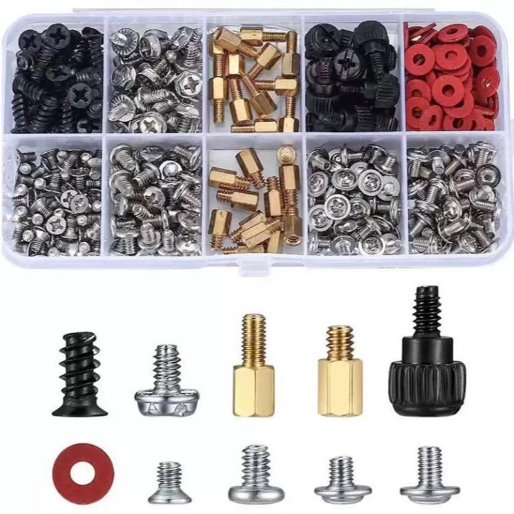228pcs Computer Case Screw Set PC Mounting Screws Kit For Hard Drive, Motherboard, 228pcs /Set