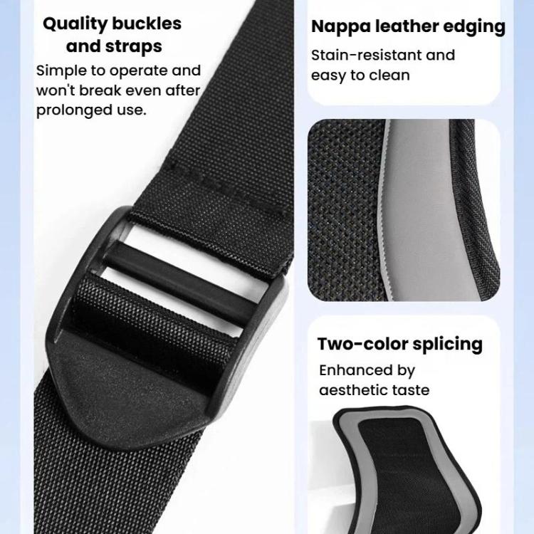 AUTOWOEL Universal Car Ventilated Lumbar Support Portable Car Seat Back Cushion, Without Fan Grey, Without Fan Blue, With Fan Grey, With Fan Blue