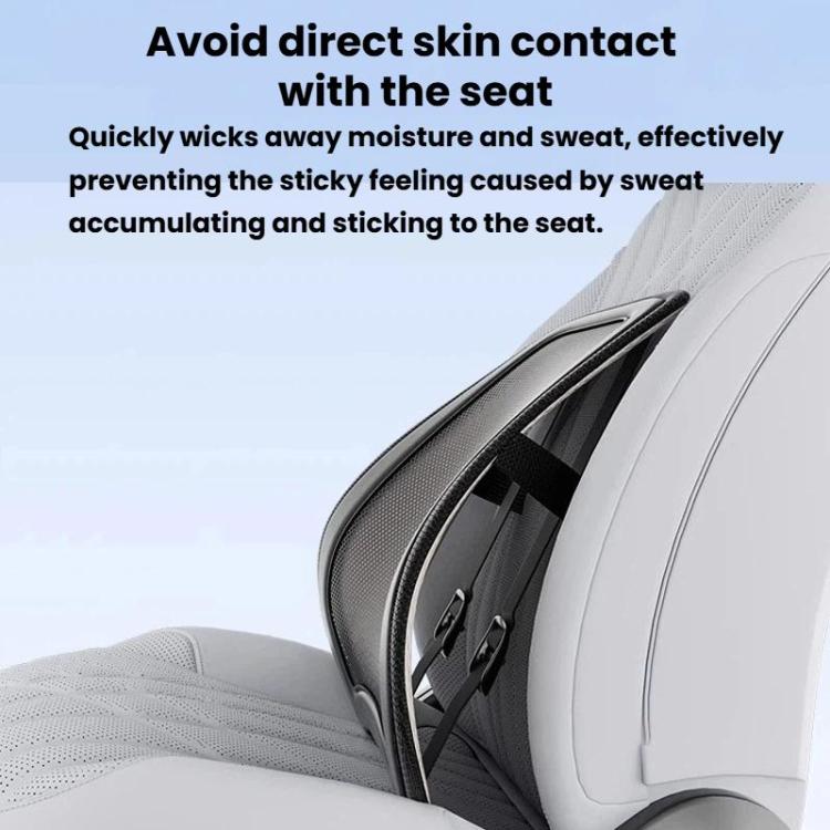 AUTOWOEL Universal Car Ventilated Lumbar Support Portable Car Seat Back Cushion, Without Fan Grey, Without Fan Blue, With Fan Grey, With Fan Blue