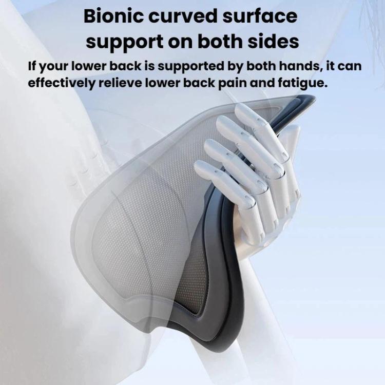 AUTOWOEL Universal Car Ventilated Lumbar Support Portable Car Seat Back Cushion, Without Fan Grey, Without Fan Blue, With Fan Grey, With Fan Blue