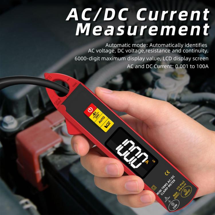 High Precision Smart Clamp Meter AC/DC 100A 6000-Count Multimeter, UX1