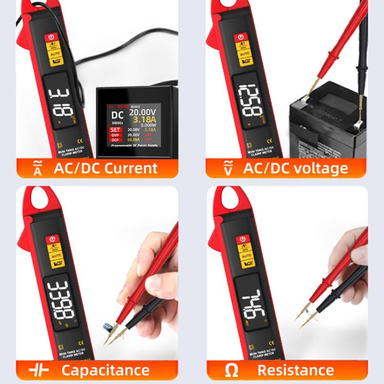 High Precision Smart Clamp Meter AC/DC 100A 6000-Count Multimeter, UX1
