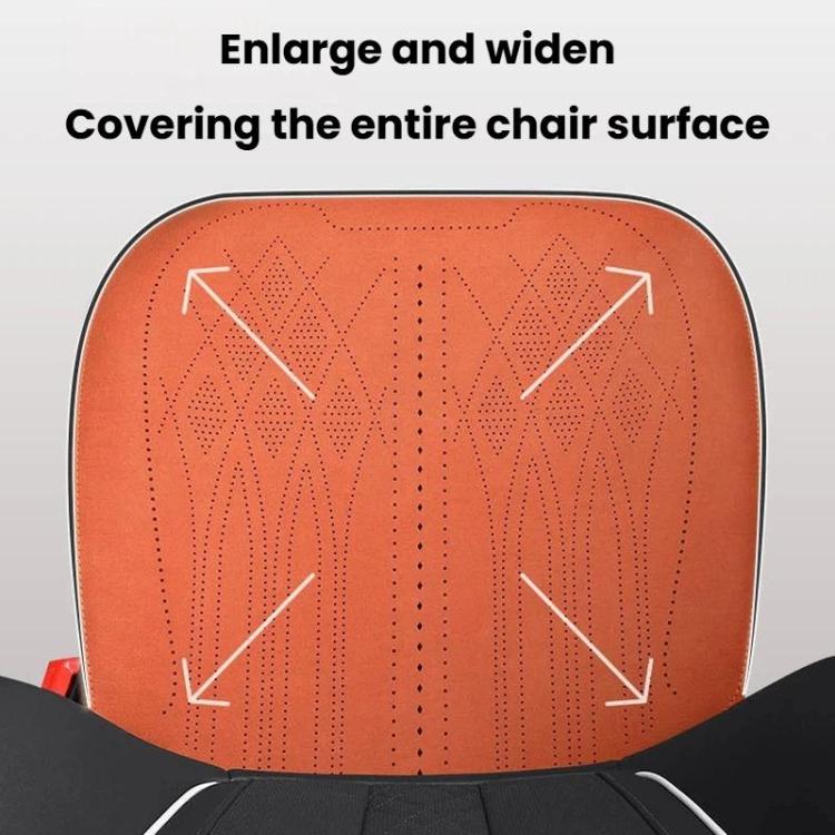 ZD25A Universal Suede Car Seat Cushion Summer Breathable Double-Sided Seat Pad, Front Row Black, Front Row Orange, Front Row Grey, Back Row Black, Back Row Orange, Back Row Grey