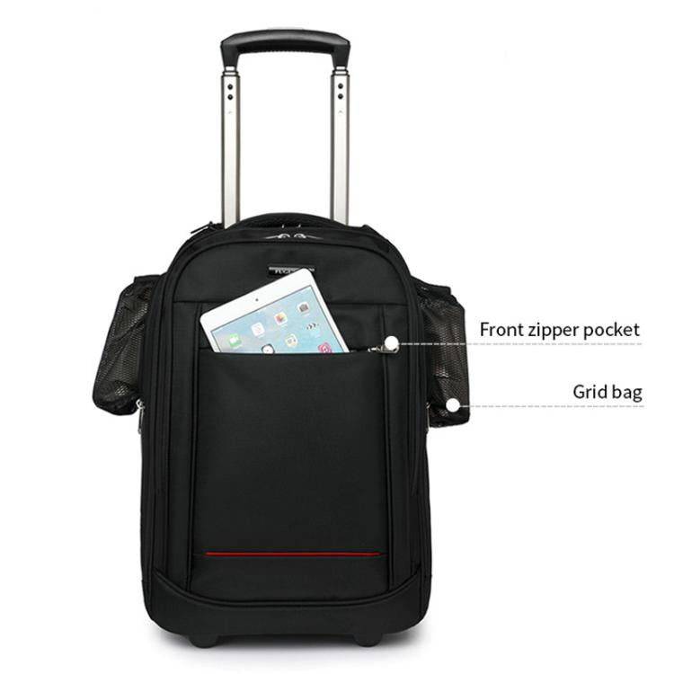 20 Inch Carry-On Trolley Backpack Large Capacity Waterproof Oxford Travel Duffle Bag With Wheels & TSA Lock