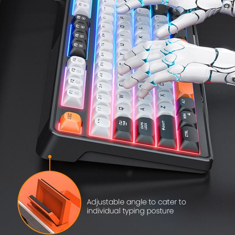 iMICE AK-300 99-key USB Backlit Multi-Color Keycap 1.5m Wired Gaming Keyboard With Dimmer Knob, AK-300