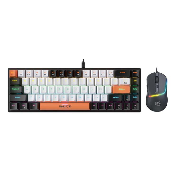 iMICE MK-X20 Adjustable RGB Lighting Wired Mechanical Gaming Keyboard Mouse