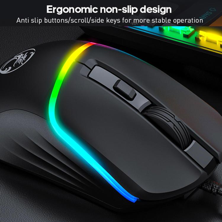 iMICE MK-X20 Adjustable RGB Lighting Wired Mechanical Gaming Keyboard Mouse