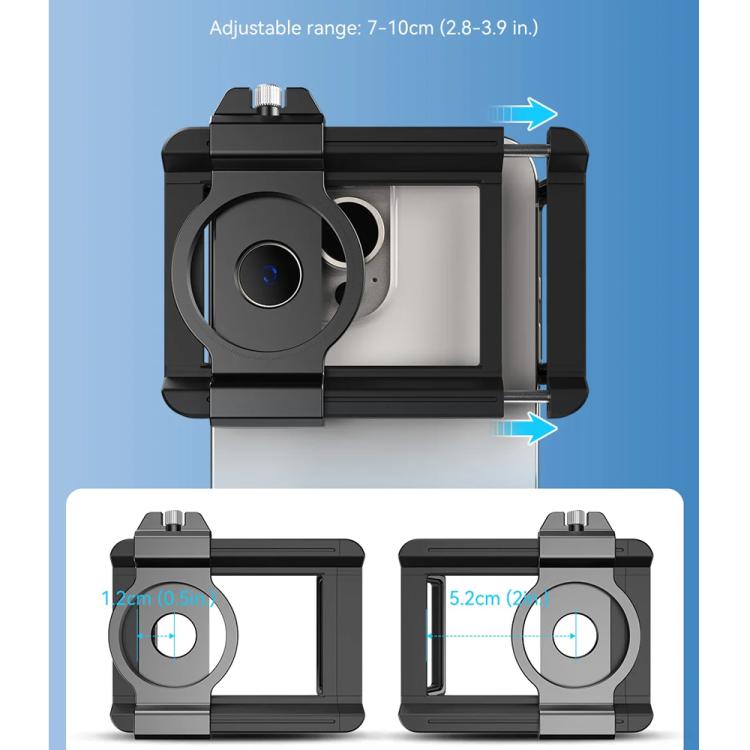 APEXEL TeleCular 50x Telephoto Lens Kit for Smartphone with 360-degree Ball Head Tripod & Internal Focus, APL-T50X