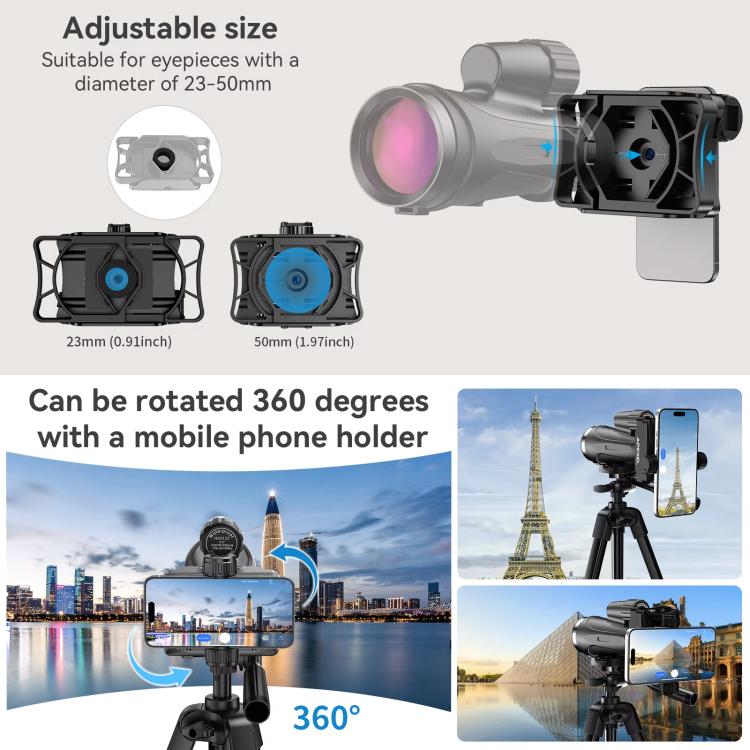 APEXEL WiFi 2MP Digital Eyepiece APP Control For Microscopes, Monocular/Binocular Telescopes