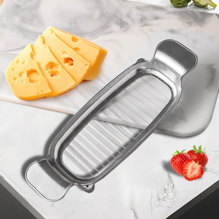 LsCook Die-Cast Aluminum Stainless Steel Cheese Slicer Butter Foie Gras Slicer, Non-stick, Polished, 430