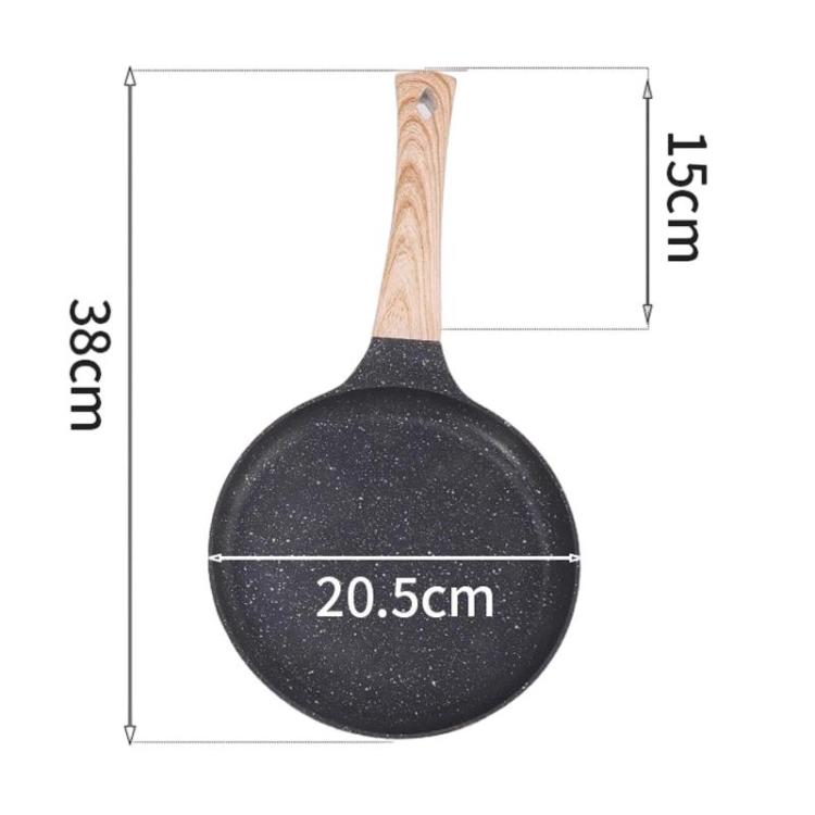 Household Multifunctional Non-Stick Frying Pan Non-Stick Pan For Eggs & Pizza, Small Black, Medium Black, Large Black, Small Beige, Medium Beige, Large Beige