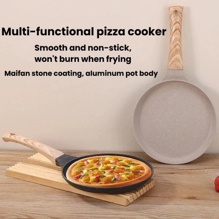 Household Multifunctional Non-Stick Frying Pan Non-Stick Pan For Eggs & Pizza, Small Black, Medium Black, Large Black, Small Beige, Medium Beige, Large Beige