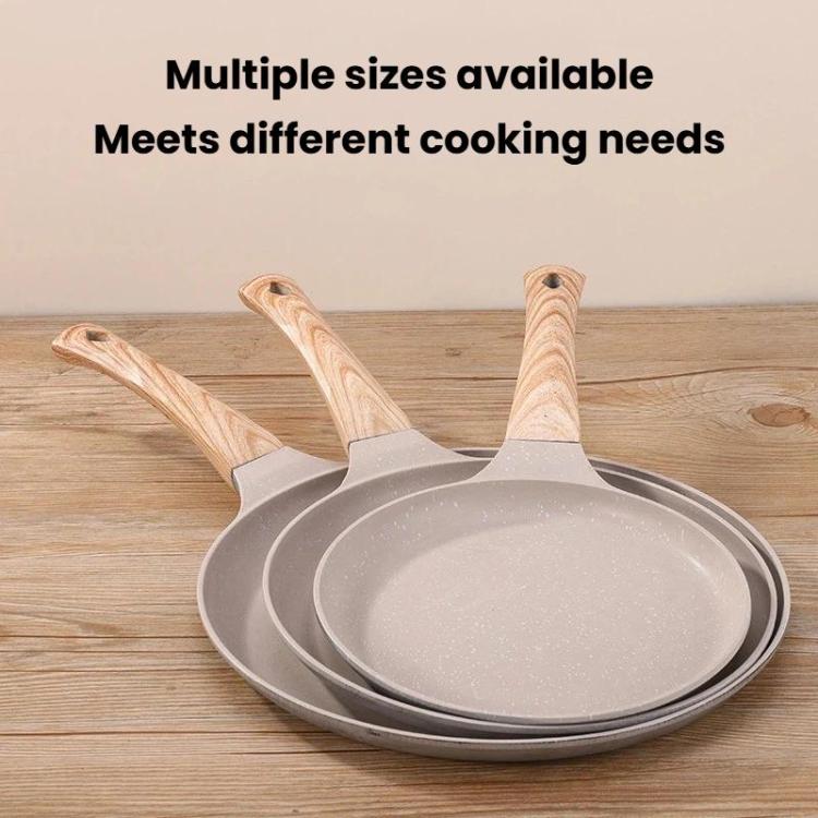 Household Multifunctional Non-Stick Frying Pan Non-Stick Pan For Eggs & Pizza, Small Black, Medium Black, Large Black, Small Beige, Medium Beige, Large Beige
