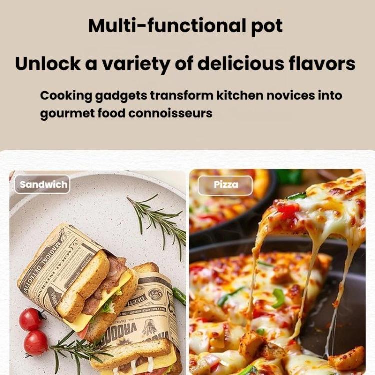 Household Multifunctional Non-Stick Frying Pan Non-Stick Pan For Eggs & Pizza, Small Black, Medium Black, Large Black, Small Beige, Medium Beige, Large Beige