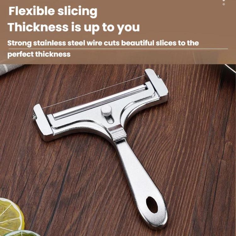 LsCook Adjustable Thickness Butter Cheese Slicer Cheese Scraper