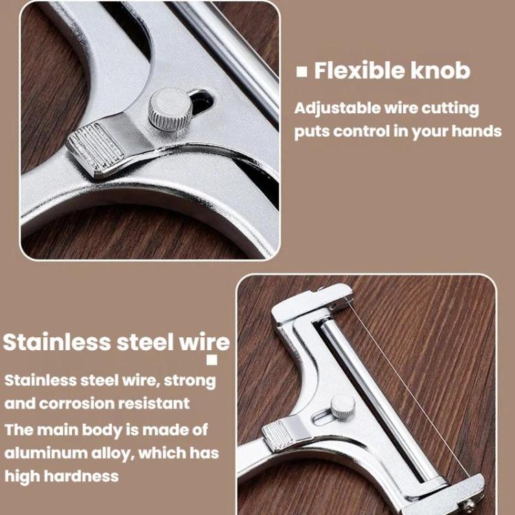 LsCook Adjustable Thickness Butter Cheese Slicer Cheese Scraper