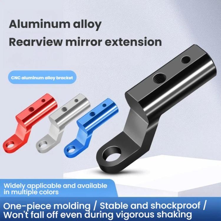 Universal Motorcycle Mirror Extension Arm Aluminum Alloy Handlebar Mount Adapter for Phone Holder, GPS, Action Cam