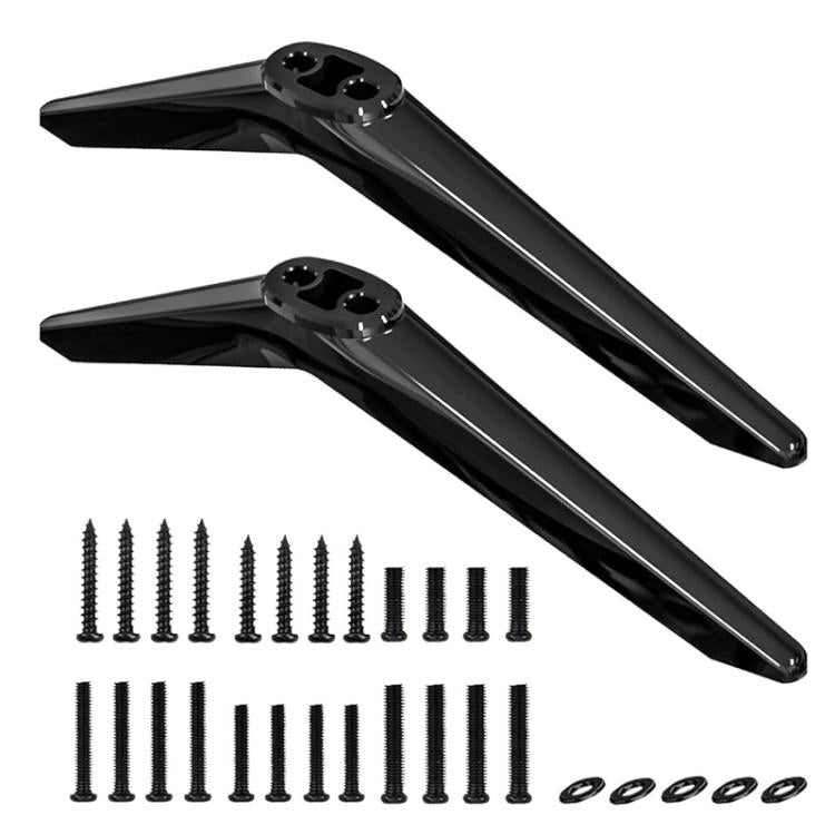 JJ-9248-B-0 2pcs TV No-Drill Base Stand For TCL Roku TV 28 / 32 / 40 / 43 / 49 / 50 / 55 / 58 / 65 Inch