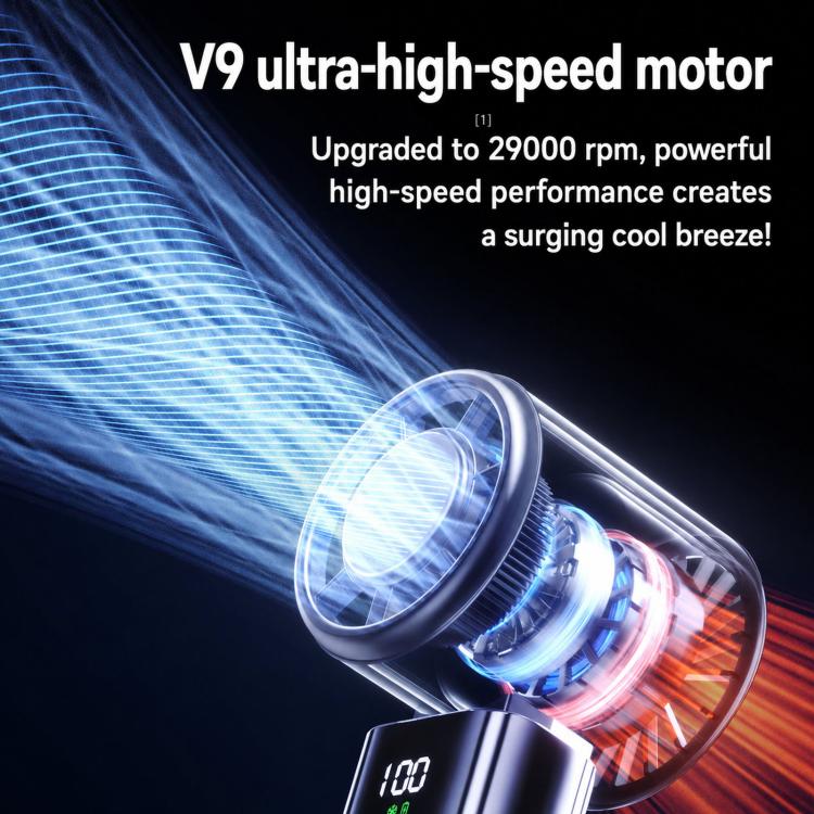 Y38 100-Speed Stepless Speed Regulation Handheld Ice Cooling Fan Portable Rechargeable Quiet Fan