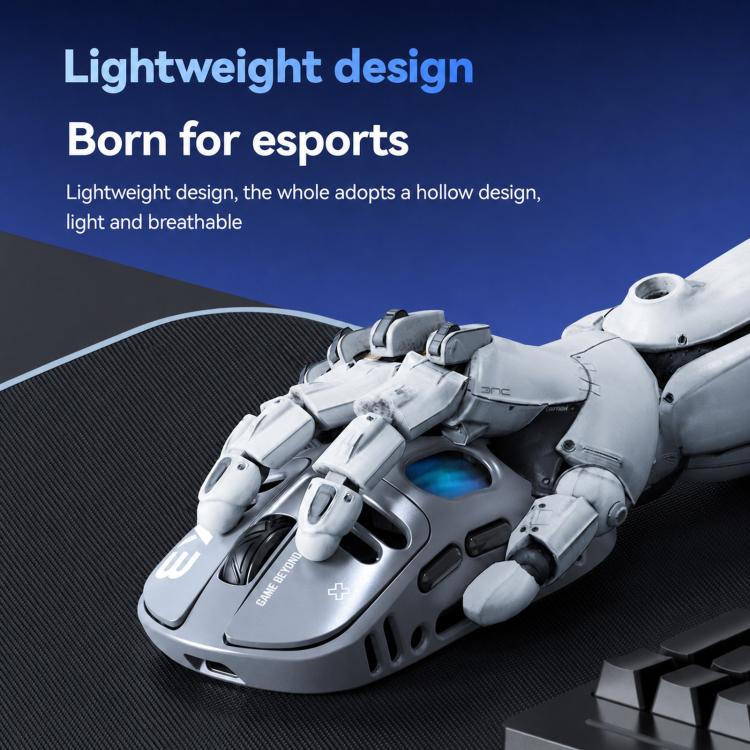 T-WOLF X3 Tri-Mode Wireless Gaming Mouse Ultra-Lightweight Hollow-Out Honeycomb Shell 8000 DPI