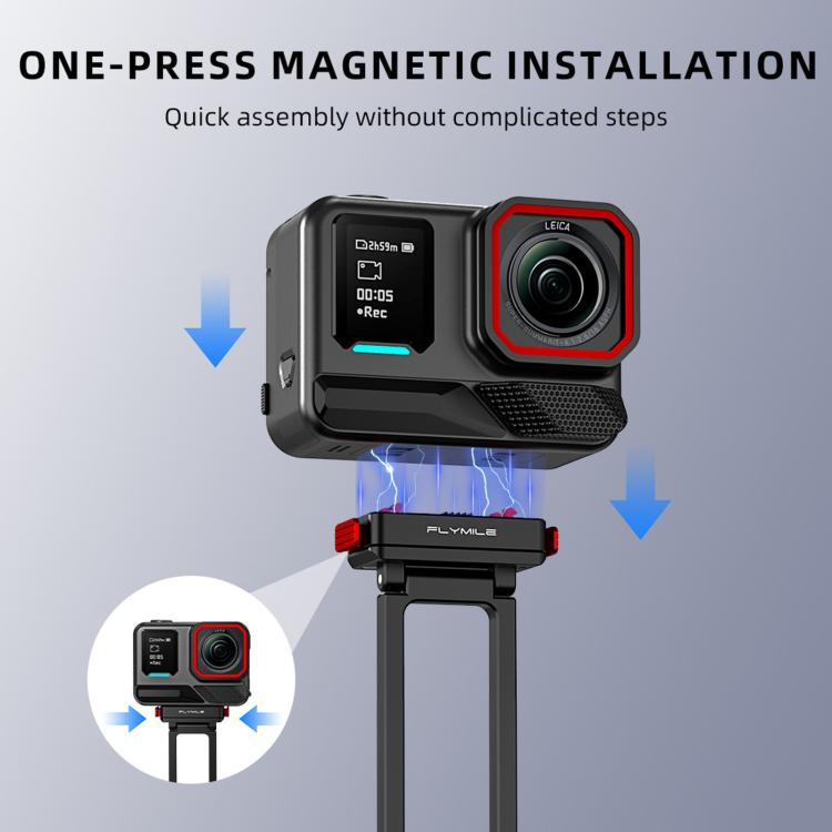 For Insta360 Ace / Ace Pro 2 / X5 Flymile Carabiner-Mounted Magnetic Quick-Release Tripod