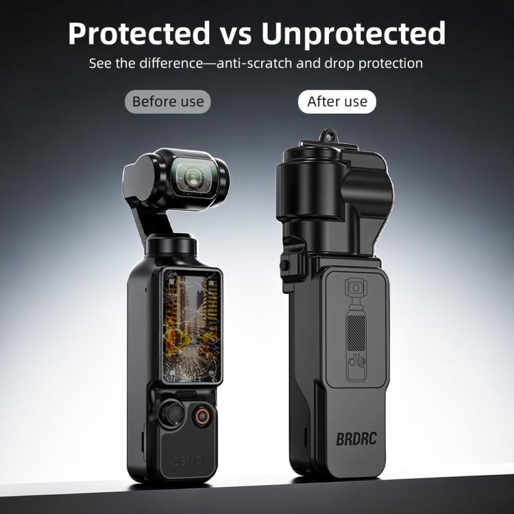 For DJI Osmo Pocket 3 / 4 BRDRC Protective Case For Lens and Screen Storage Dust Cover