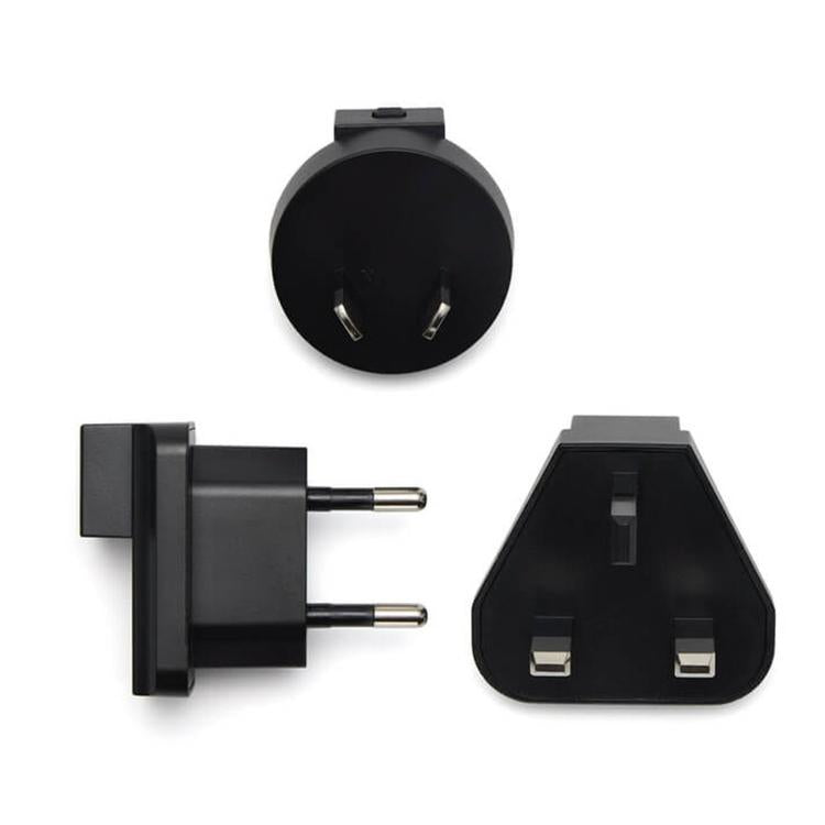 Travel Plug Adapter Kit For DJI Power 140W GaN Charger Interchangeable EU UK AU Wall Plugs, Adapter Kit