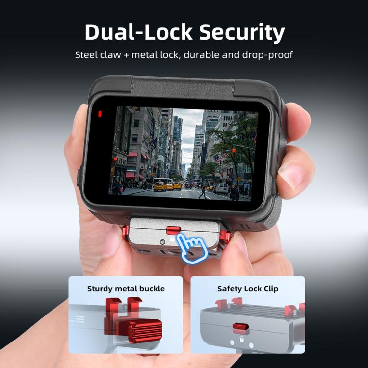 For Insta360 Ace Pro 2 / X5 Flymile Locking Extension Adapter Magnetic Quick Release Base