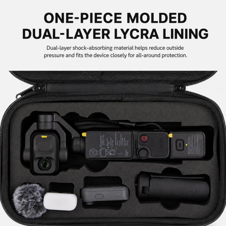 For DJI Osmo Pocket 4P Carrying Case Hard Shell Waterproof Storage Bag With Strap