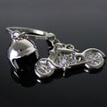 Classic 3D Simulation Model Of Motorcycle Motorcycle Helmet Charms Creation Alloy Key Chain Key Holder Car Key