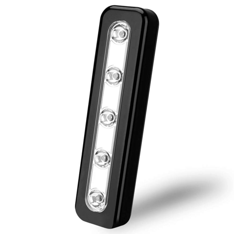 5 LEDs High Lighting Long Touch Light LED Night Light Pat Lamp(Black)