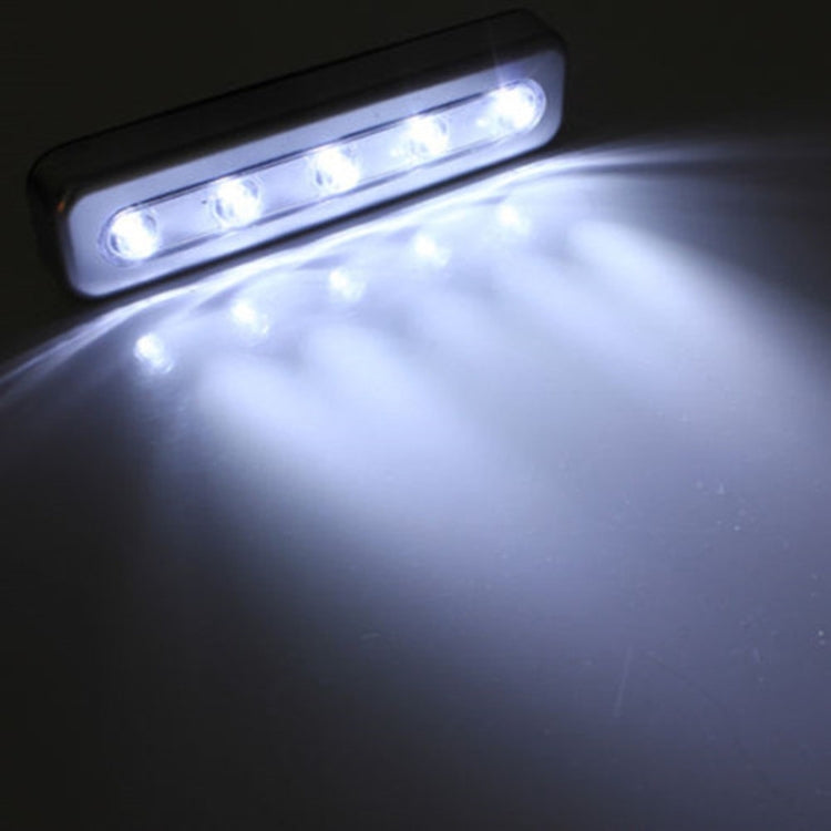 5 LEDs High Lighting Long Touch Light LED Night Light Pat Lamp(Black)