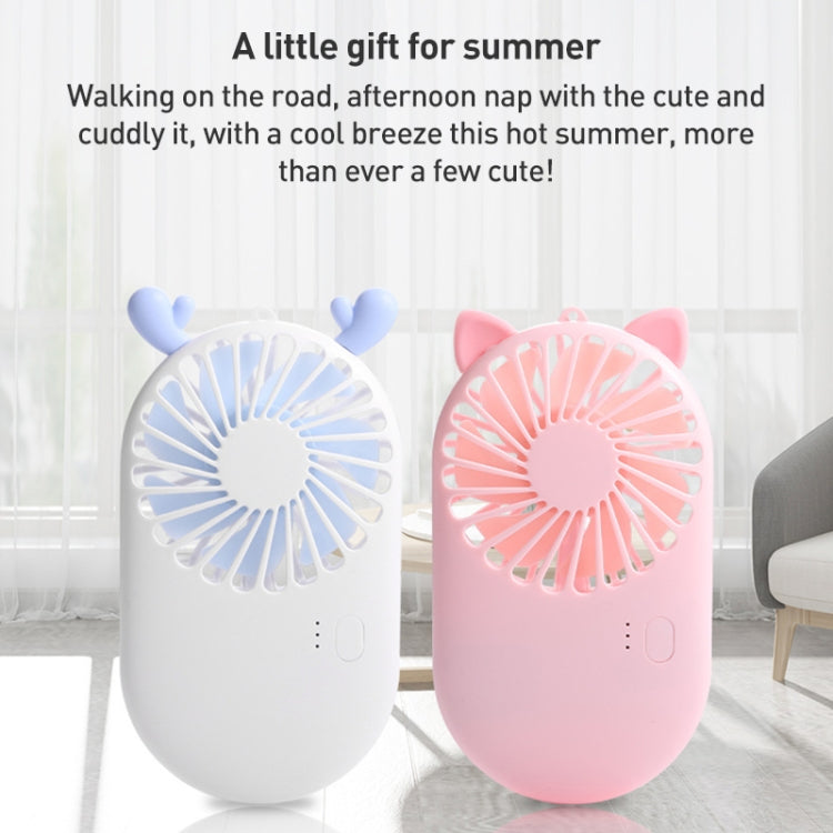 Portable Cute Pocket Mini USB Handheld Fan Phone Holder (Pink)