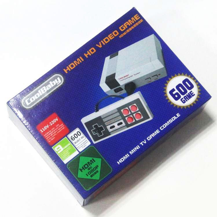Retro Classic TV Mini HDMI HD Video Game Console, Built-in 600 Games, EU Plug, 600 Games(EU Plug), 600 Games(US Plug)