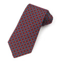 Square And Circle Ancient Madder Silk Tie In Red