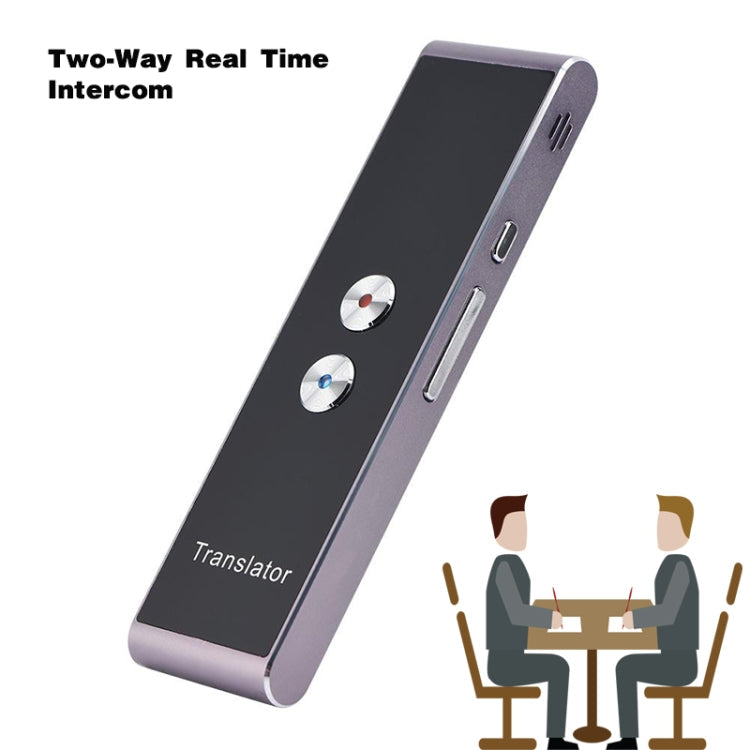 T8+ Portable Smart Voice Translator Smart Business Travel Real Time AI Translator Translation Machine 40 Languages Translator(Black)