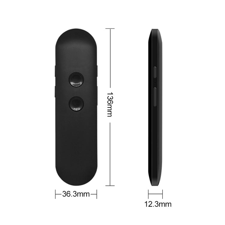 T4 Portable AI Smart Voice Translator Business Travel Real Time Translation Machine Support 42 Languages (Black)