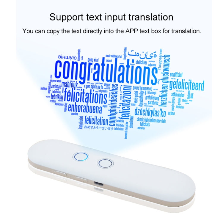 T4 Portable AI Smart Voice Translator Business Travel Real Time Translation Machine Support 42 Languages (Black)