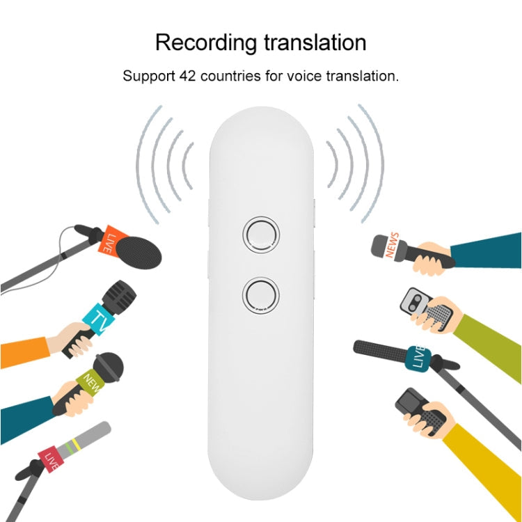 T4 Portable AI Smart Voice Translator Business Travel Real Time Translation Machine Support 42 Languages (Black)