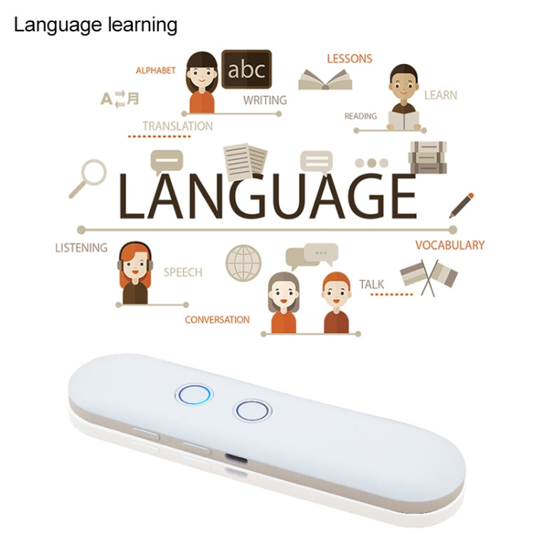 T4 Portable AI Smart Voice Translator Business Travel Real Time Translation Machine Support 42 Languages (Black)