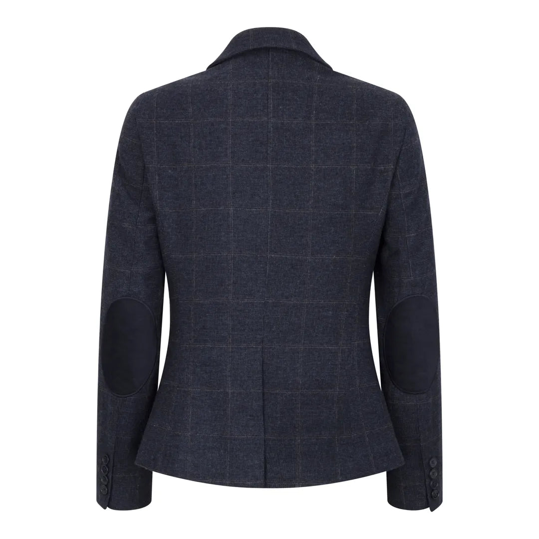TPSTZ72 - Women's Navy Blue Tweed Blazer Waistcoat