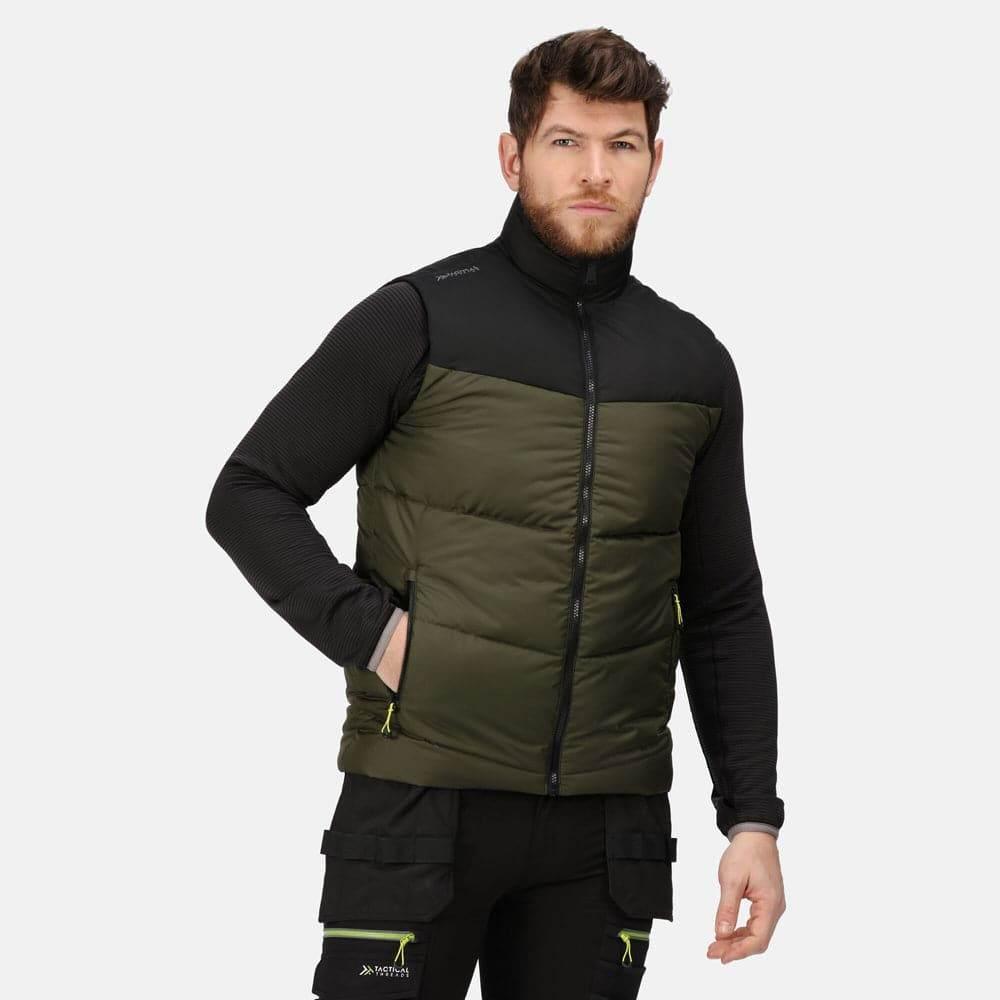 Regatta TRA870 Regime Insulated Bodywarmer Gilet Iron/Black Small