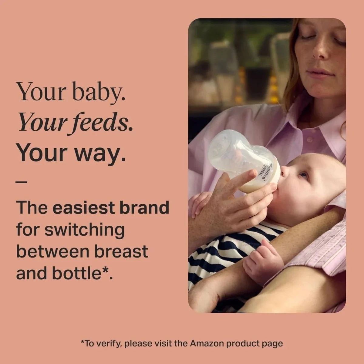 Tommee Tippee Closer to Nature Baby Bottle 260ml Pack of 6