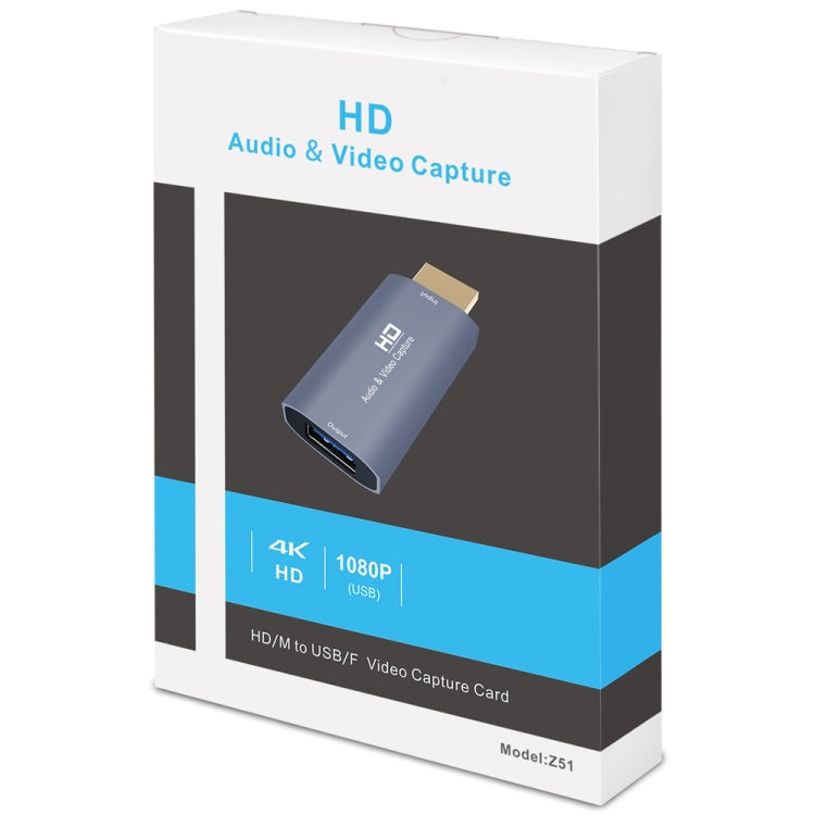 Z51 HDMI Video Capture Card 4K Input 1080P USB Output