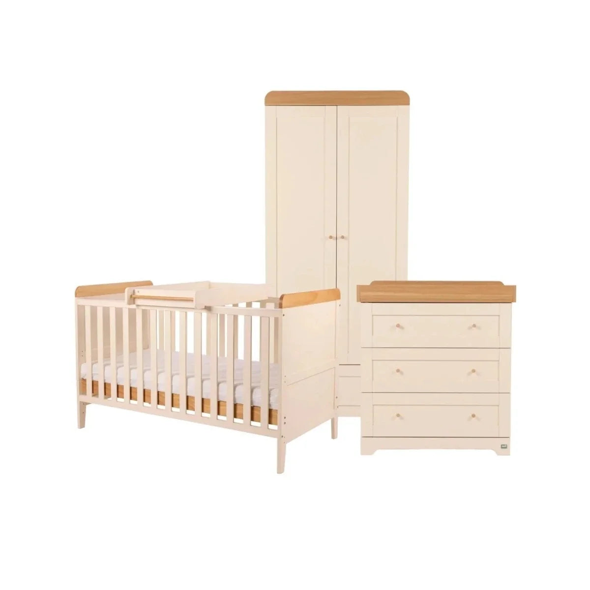 Tutti Bambini Rio 3 pcs Room Set - Cashmere / Honey Oak