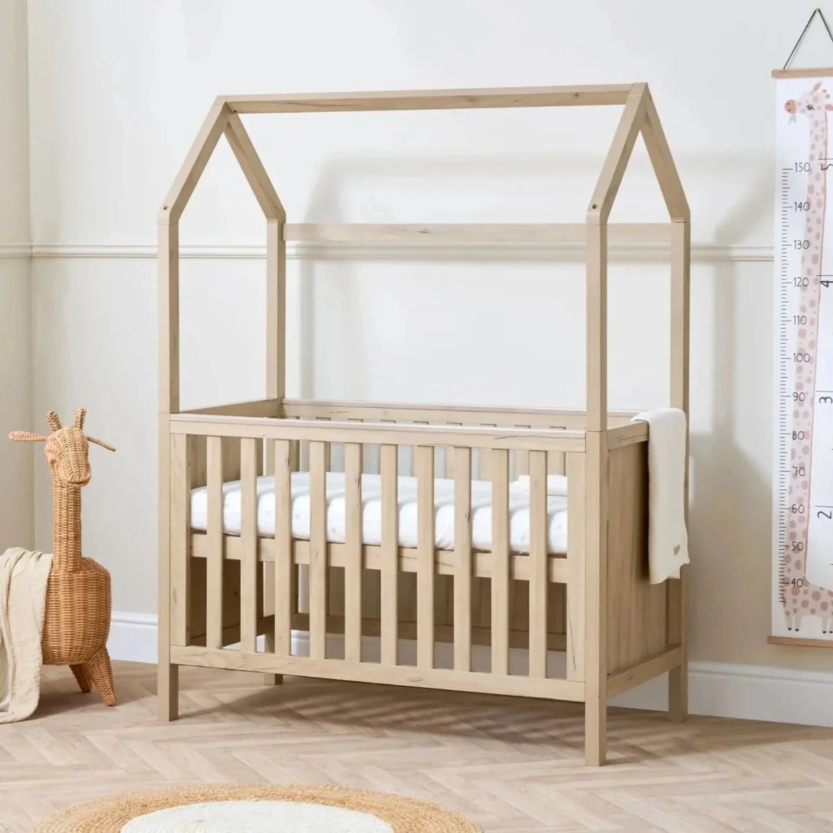 Tutti Bambini Casa 3-in-1 Cot Bed 120x60cm - Harvest Oak