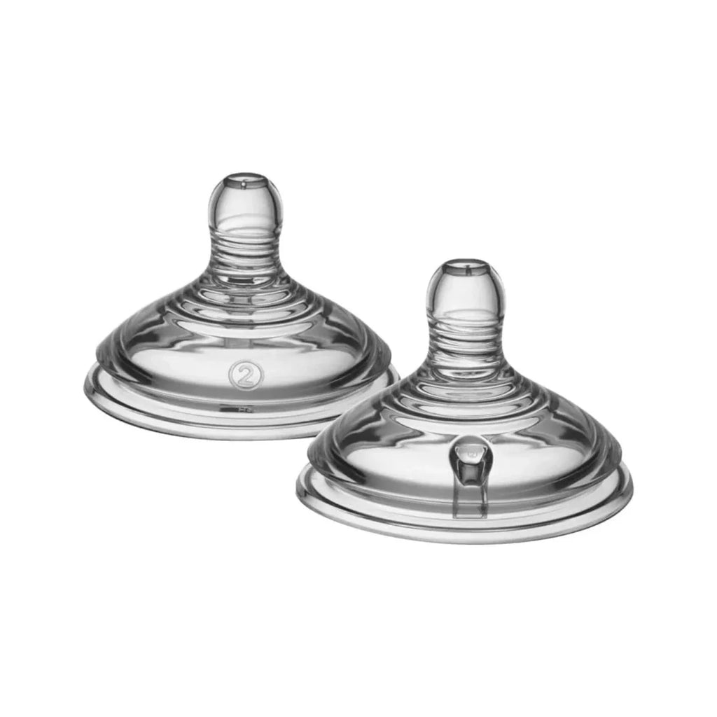 Tommee Tippee Natural Start Baby Bottle Medium Flow Teats 3+ months Pack of 2